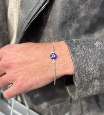 Evil eye Bracelet for Men's Sterling Silver 925s 🧿