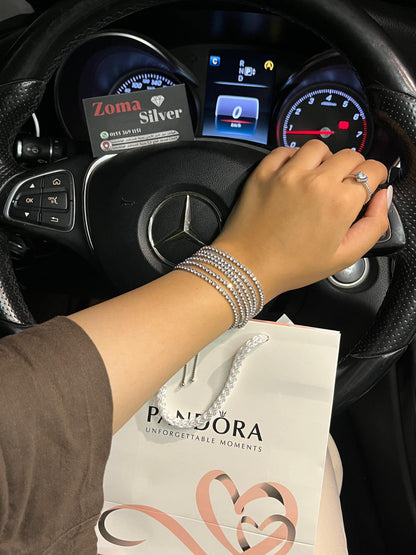 Sparkling Tennis Bracelet -Italian Silver 925