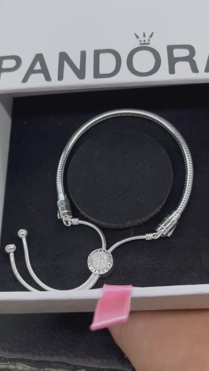 Moments circle Snake Chain Slider Bracelet